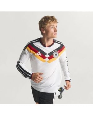 adidas Germany 26 Home Authentic Long Sleeve Jersey - White