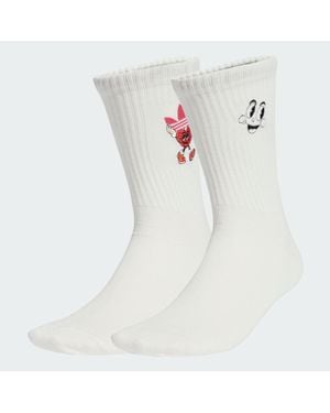 adidas Originals X Made By Nelson Crew Socken, 2 Paar - Weiß