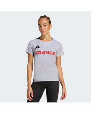 adidas Camiseta Team France Adizero - Blanco