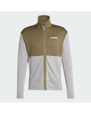 adidas Terrex Multi Light Fleece Full-Zip Jacket - Green