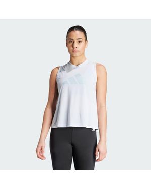 adidas Originals Camiseta Sin Mangas Train Essentials Big Performance Logo Training - Blanco