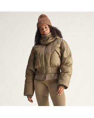 adidas Chaqueta Acolchada De Invierno Por Encima De La Cintura By Stella Mccartney - Marrón
