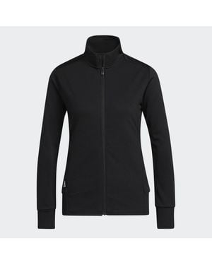 adidas Originals Textured Full-Zip Golf Jacket - Black