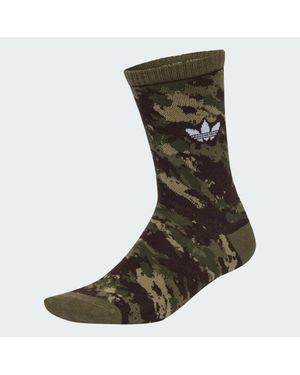 adidas Camo Crew Sock 2 Pairs - Green
