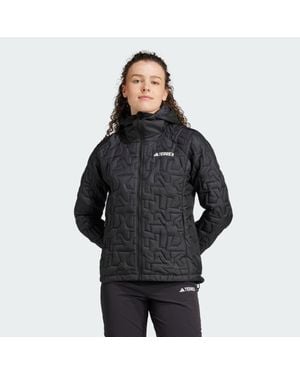 adidas Terrex Xperior Primaloft Loose Fill Insulated Hooded Jacket - Black