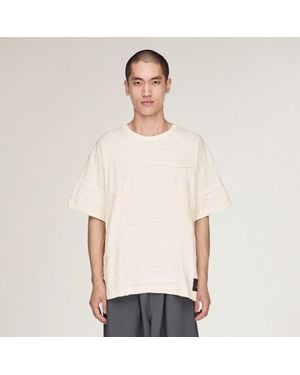 adidas Y-3 Pleated Short Sleeve T-Shirt - White