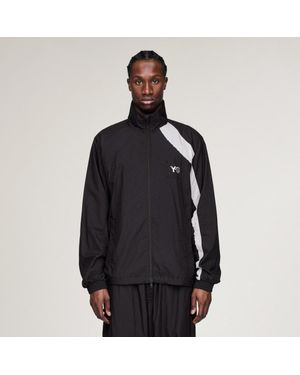 adidas Y-3 Raw Edge 3 Stripes Nylon Shell Jacket - Black