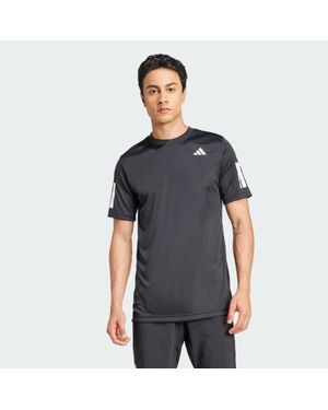 adidas Club Tennis Climacool 3-Stripes T-Shirt - Grey