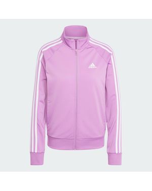 adidas Chaqueta Primegreen Essentials Warm-Up Slim 3 Bandas - Morado