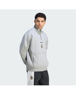 adidas Juventus Turin Eqt Half Zip Top - Grey