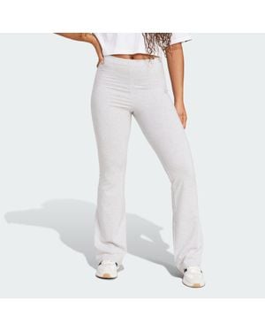 adidas Mallas Essentials Small Logo Flared - Blanco