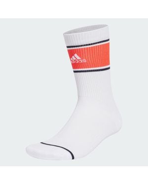 adidas Cushioned Sportswear Logo Graphic Crew Socken – 2 Paar - Weiß