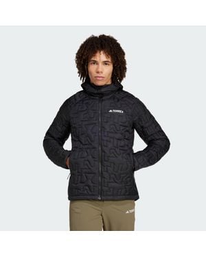 adidas Terrex Xperior Primaloft Loose Fill Insulated Hooded Jacket - Black