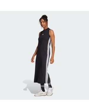 adidas Essentials 3-Stripes Long Racerback Dress - Blue