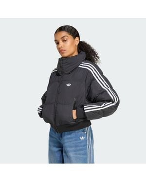 adidas Adicolor Cropped Synthetic Down Puffer - Blue