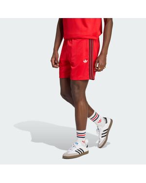 adidas Adicolor Jacquard Shorts - Red