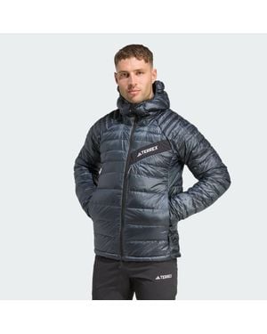 adidas Anorak De Plumón Con Capucha Terrex Techrock Climawarm - Azul