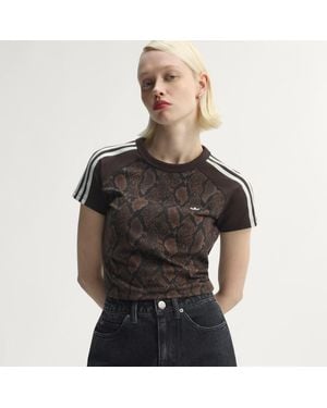 adidas Snake Print Cali T-Shirt - Black