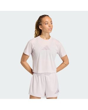 adidas Train Essentials Big Logo Performance Training T-Shirt - White