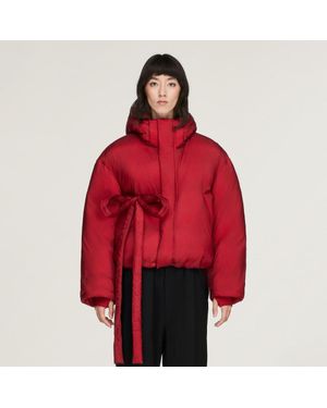 adidas Y-3 Hooded Puffer Jacket - Red