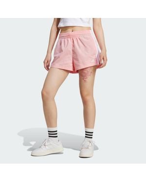 adidas Essentials 3-Stripes Woven Shorts - Pink