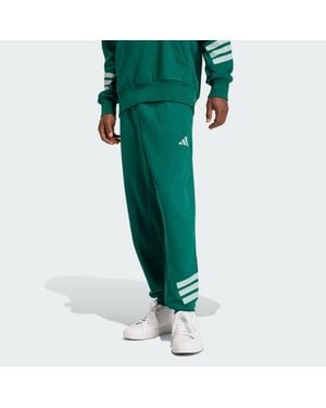 adidas Herren French Terry 3-Streifen Hose - Grün