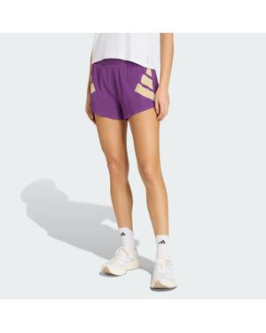adidas Adizero Road To Records Split Shorts - Purple