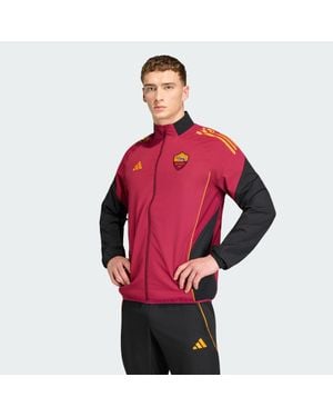 adidas As Roma Tiro25 Competition Presentation Jacket - Rojo