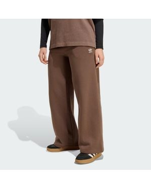 adidas Essentials Wide Leg Pant Fleece - Brown