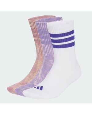 adidas Calcetines Clásicos Lavados A La Piedra (3 Pares) - Morado