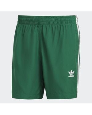 adidas Originals Adicolor 3-Stripes Swim Shorts - Green