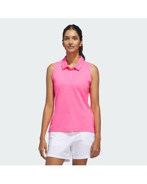 adidas Originals Solid Ottoman Polo Shirt - Pink