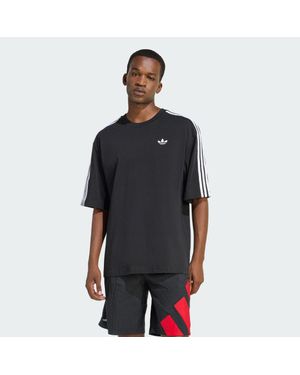 adidas Originals Adicolor 3-Stripes Oversized T-Shirt - Black