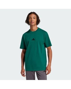 adidas Essentials Small Logo Single Jersey T-Shirt - Green