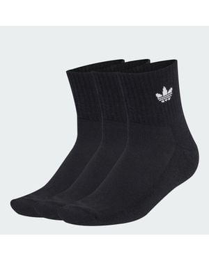 adidas Mid Ankle Sock 3 Pair Pack - Black