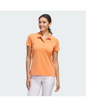 adidas Ultimate365 Solid Short Sleeve Polo Shirt - Orange
