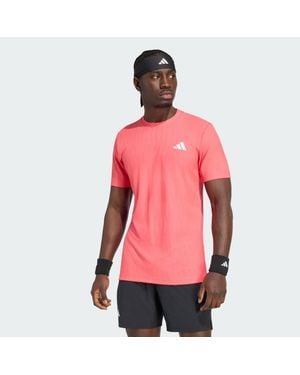 adidas T-Shirt Adidas Tennis Climacool+ Airchill Freelift T-Shirt - Pink
