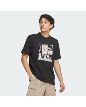 adidas Sports Bar Memorabilia Graphic T-Shirt - Black