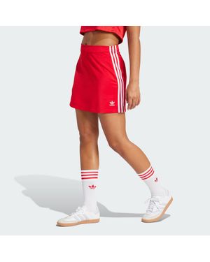 adidas Originals Adicolor 3-Stripes Mini Skirt - Red