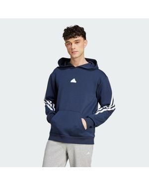 adidas Future Icons 3-Stripes Hoodie - Blue