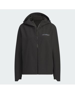 adidas Brushed Soft Shell Jacket - Schwarz