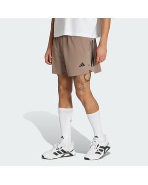 adidas D4T Primelift 3 Stripes Shorts - Brown