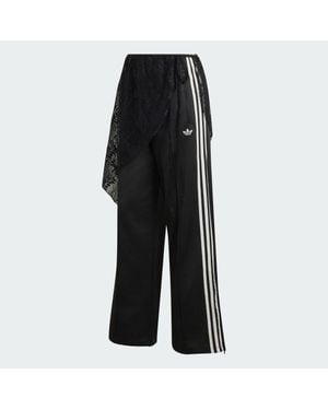 adidas 2In1 Firebird Loose Track Trousers With Lace Skirt - Black