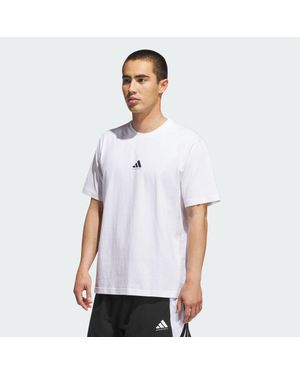 adidas Basketball Graphic Tee - White