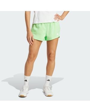 adidas Pacer Training 3-Stripes Woven High-Rise Shorts - Green