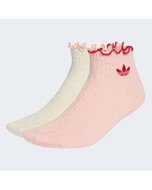 adidas Ruffle Socks 2 Pairs - Pink