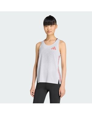 adidas Adizero Pro Running Climacool+ 3D Singlet - White