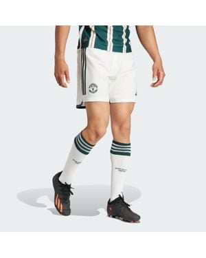 adidas Manchester United 23/24 Away Authentic Shorts - White