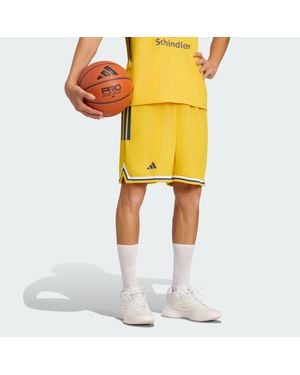 adidas Alba Berlin Basketball Home Shorts - Yellow