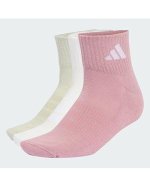 adidas Cushioned Sportswear Ankle Socks 3 Pair Pack - Pink